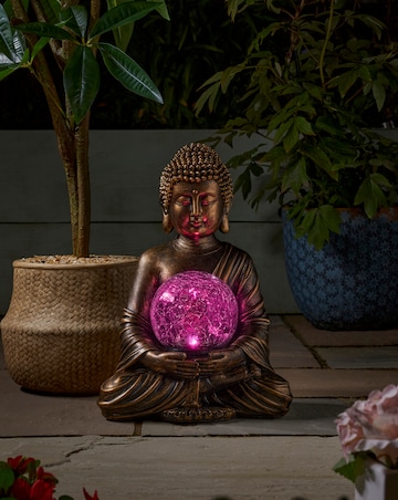 Gazing Buddha Solar Ornament