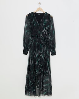 Joanna Hope Printed Plisse Dress