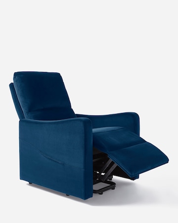 Lincoln Velvet Electric Recliner Armchair