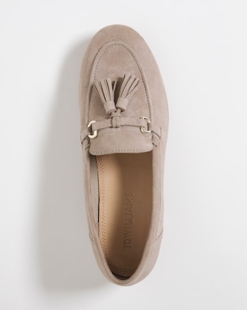 Suede Tassle Loafer - Wide Fit (E)