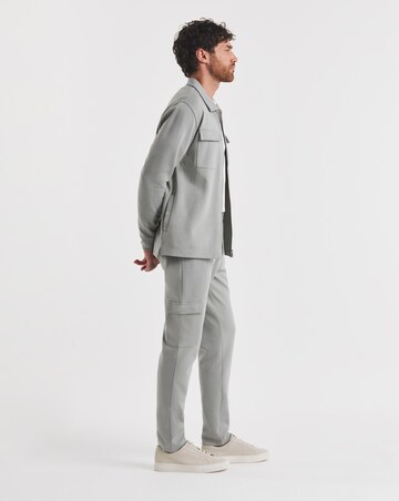 Folio Interlock Zip Shacket- Grey