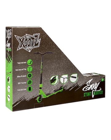 Xootz Y Bar Stunt Scooter Green Black