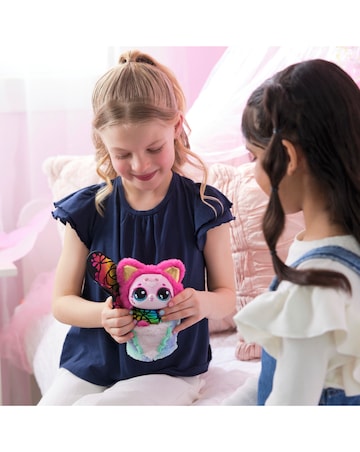 Bloomables by Hatchimals Kittyfly Surprise Interactive Plush Pet