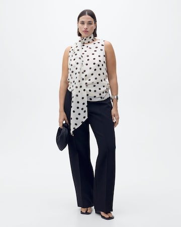 Mango Polka-Dot Blouse