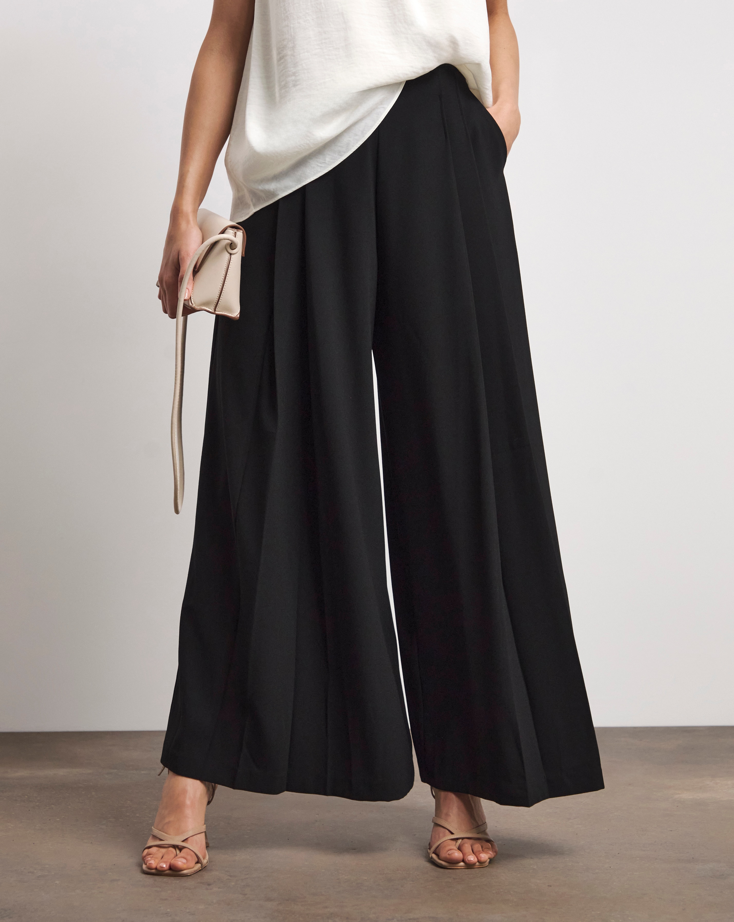 Joanna Hope Pleated Wide Leg Trousers | JD Williams