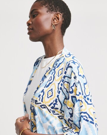 Printed Edge to Edge Jersey Cardigan