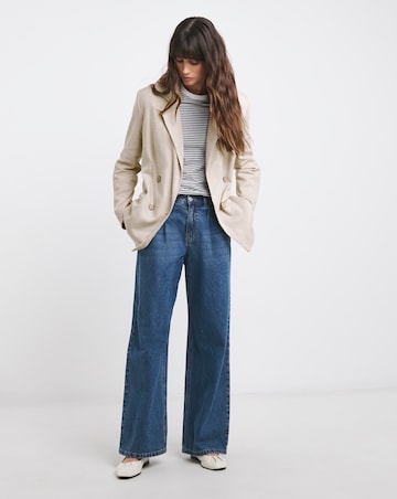 Anise Bryony Linen Double Breasted Blazer