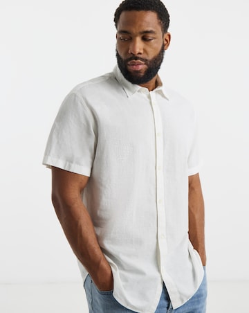 Jack & Jones Breeze Linen Blend Shirt - White