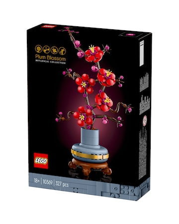 LEGO Icons Plum Blossom Flower Decor Display Set 10369