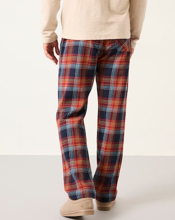 FatFace Lomond Check PJ Trouser - Blue