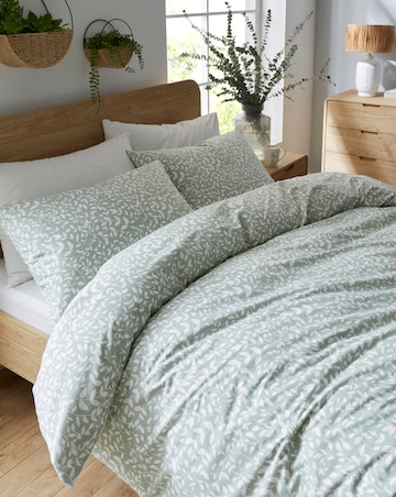 Tasha Cotton Duvet Cover Set - Sage