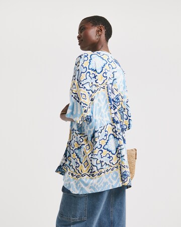 Printed Edge to Edge Jersey Cardigan