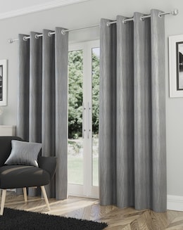 Goodwood Thermal Light Filtering Textured Embossed Eyelet Curtain