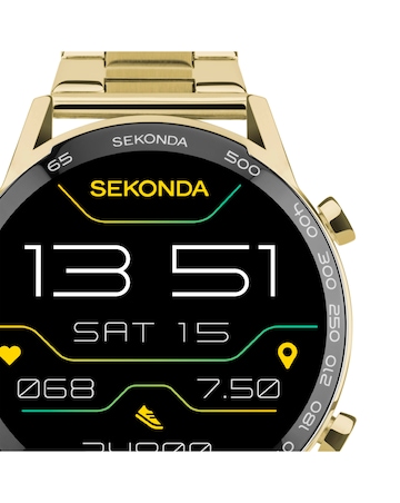 Sekonda Active Plus Smart Watch - Gold Alloy Case & Stainless Steel Bracelet
