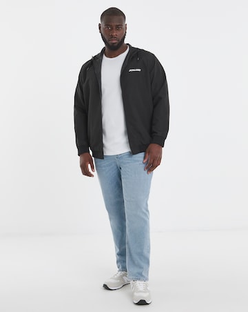 Jack & Jones Rush Hooded Bomber Jacket - Black