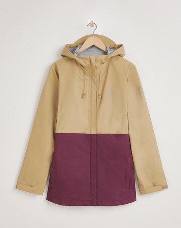 Snowdonia Lightweight Beige/Wine Waterproof Coat