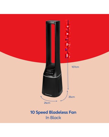Russell Hobbs Black Bladeless Fan