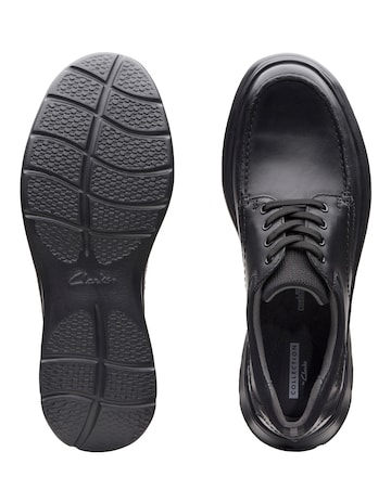 Clarks Cottrell Edge Wide Fit Shoe - Black