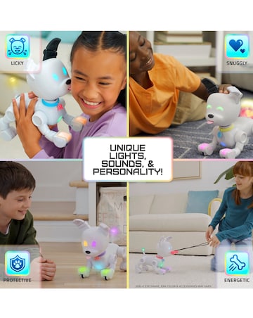 MINTiD DOG-E Interactive Robot Dog with LED Lights and 200+ Sounds & Reactions