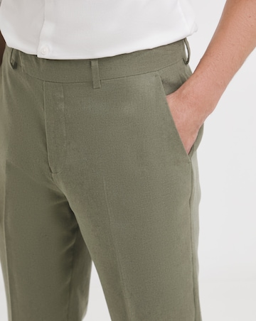 Regular Fit Linen Blend Trouser