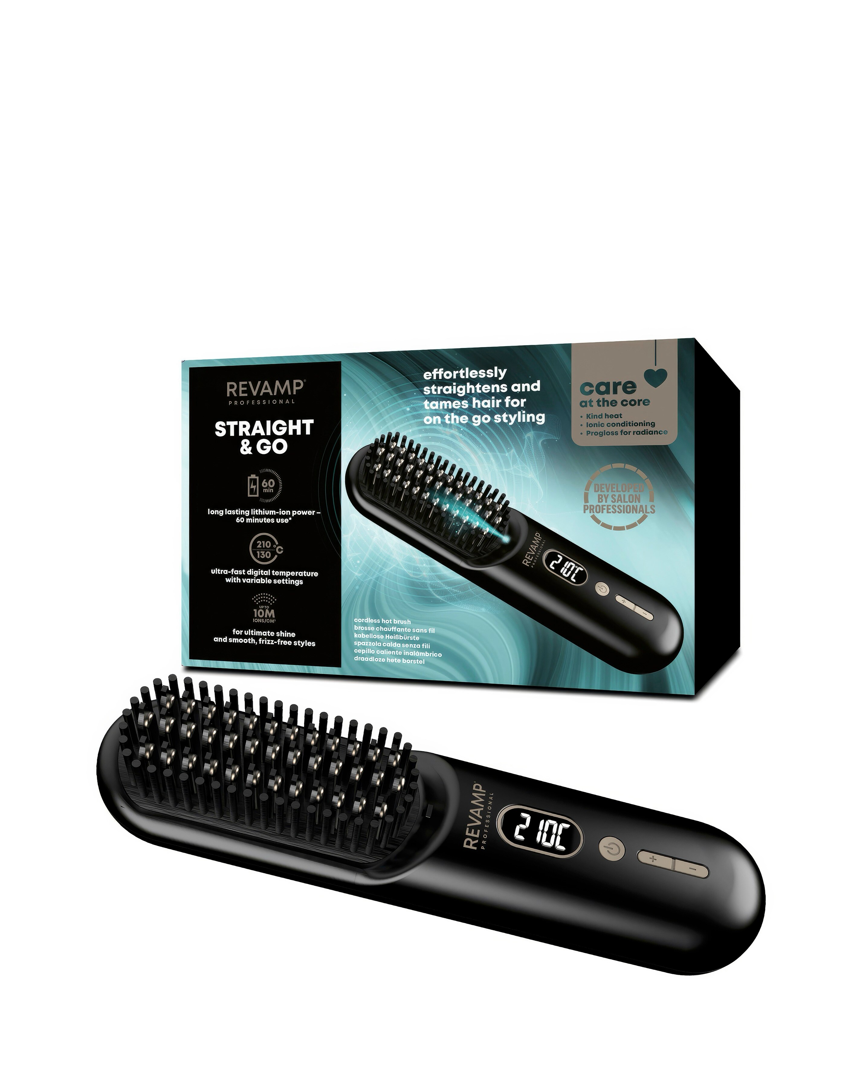 Revamp Compact Cordless Straightening Brush