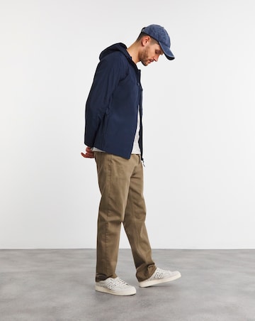 Navy Hooded Lightweight Shell Jacket