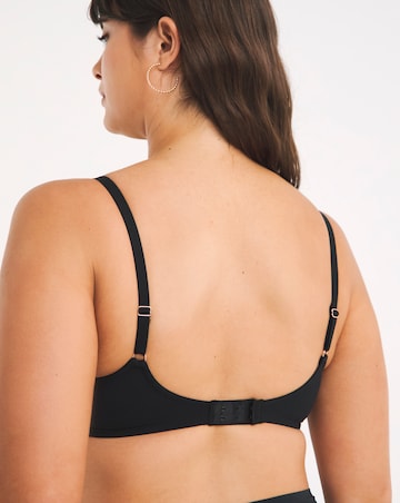 Figleaves Smoothing Sweetheart Full Cup Underwired T-Shirt Bra B-H - Black