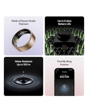 Ultrahuman Ring AIR Bluetooth Smart Ring - Brushed Rose Gold - Size 11