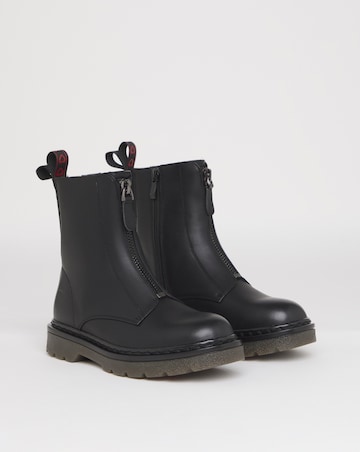 Heavenly Feet Oberon Zip Chunky Boot Wide Fit