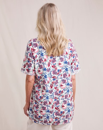 Julipa Printed Linen Jersey Tunic