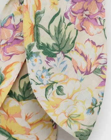 Mango Floral Linen Shirt