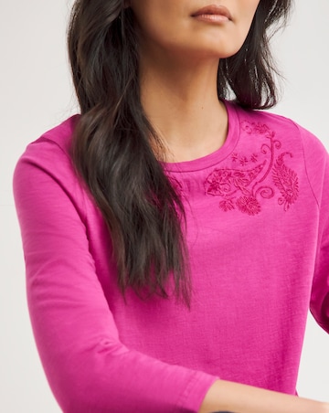 Julipa Embroidered Jersey Top