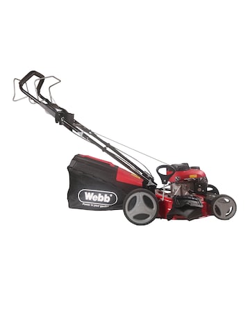 Webb Dynamic 46cm Self Propelled Petrol Lawnmower with Metal Deck