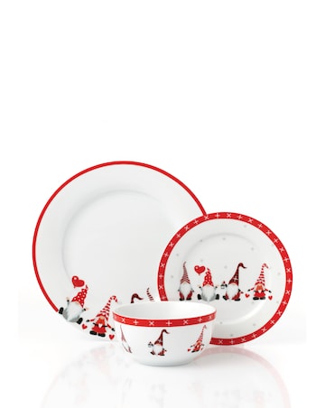 Waterside Nordic Gnome 12 Piece Dinner Set