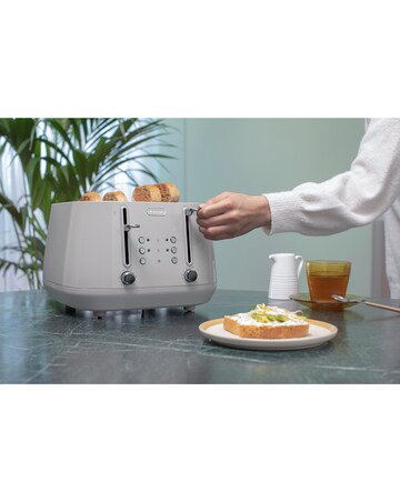 De'Longhi Eclettica CTY4003.BG Beige 4 Slice Toaster