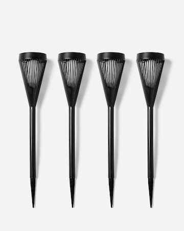 4 Urbane Flaming Stake Lights