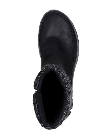 Skechers Synergy Sparkly Knit Zip Up Boot - Standard Fit