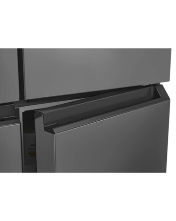 Hoover HHCR3818ENPL Non-Plumbed American Fridge Freezer Silver + Install