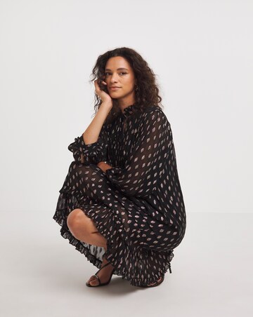 Jo by Joanna Hope Multi Foil Tie Neck Dress