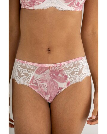 Pour Moi Bliss Brazilian Knicker Forest Pink Leaf