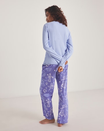 Simply Be (2 Pack) Breakfast Club Ribbed Pyjama Sets