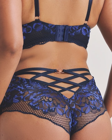 Amore Deep Brazilian Knicker Navy Blue