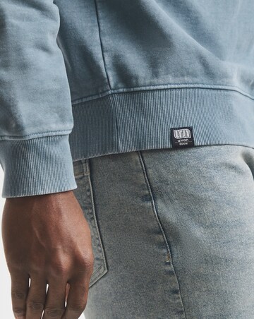 Union Garment Dyed Crew Sweatshirt- Blue