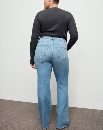 Mango Flare Mid-Rise Jean