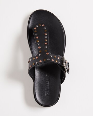 Leather Toe Post Sandal EEE Fit