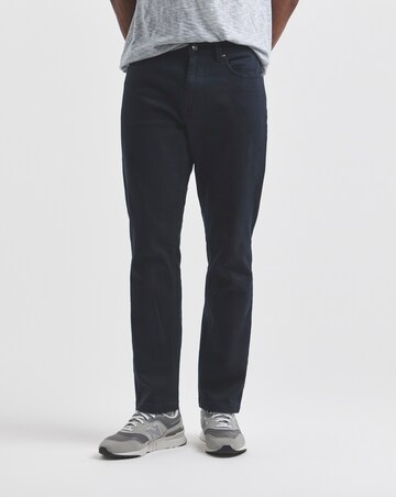 Union Navy Straight Stretch Gabardine Jeans