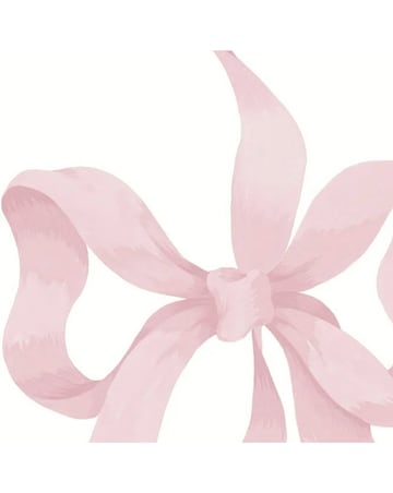 Cath Kidston Ribbon Bow Pink Wallpaper