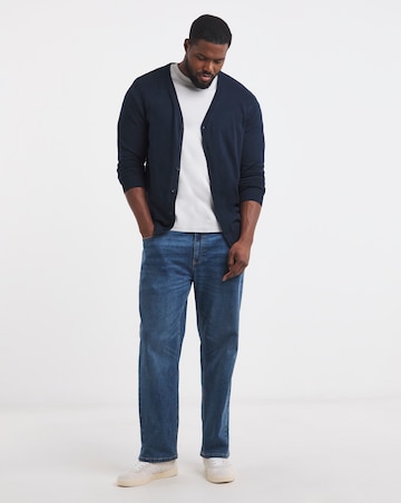 Dark Navy Cotton Cardigan