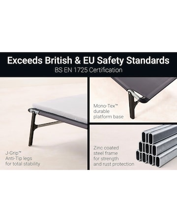 Jay-Be Compact Folding Bed with Mattress - Single