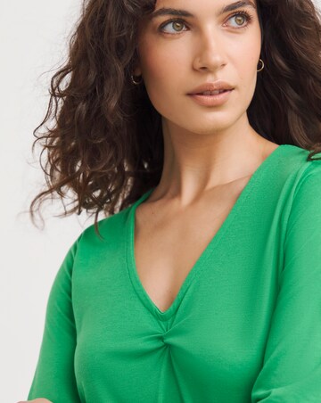 Twist Front Knot Short Sleeve Top